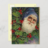 ヴィンテージのドイツ人のサンタの郵便はがき シーズンポストカード (正面/裏面)