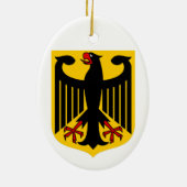 ヴィンテージのドイツ語ステイン セラミックオーナメント (裏面)