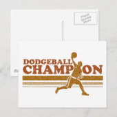 ヴィンテージのドッジボールチャンピオン ポストカード (正面/裏面)