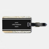 ヴィンテージのドラム音楽荷物のラベル ラゲッジタグ (裏面横)