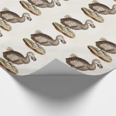 ヴィンテージのドードーの鳥のイラストレーションの18世紀のドードーの鳥 ラッピングペーパー (角)