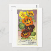 ヴィンテージのナスタトゥルティウムの広告 ポストカード (正面/裏面)