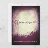 ヴィンテージのナス水色 招待状 (裏面)