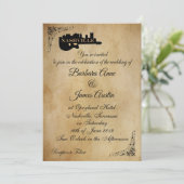 ヴィンテージのナッシュビルのギターの結婚式招待状 招待状 (スタンド正面)