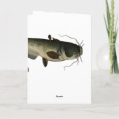 ヴィンテージのナマズ、母の日のプレゼント カード (裏面)