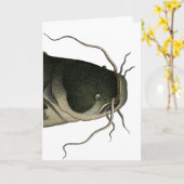 ヴィンテージのナマズ、母の日のプレゼント カード (黄色い花)