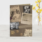 ヴィンテージのナースの挨拶状 カード (黄色い花)