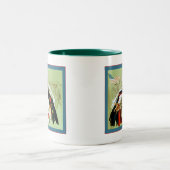 ヴィンテージのナースポスター~の世界大戦1 ツートーンマグカップ (中央)