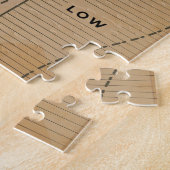 ヴィンテージのニュージーランドの天気図 ジグソーパズル (側面)