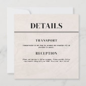 ヴィンテージのニュース写真 ウェディング招待状 招待状 (裏面)