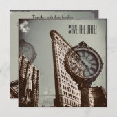 ヴィンテージのニューヨークの五番街 セーブザデート (正面/裏面)