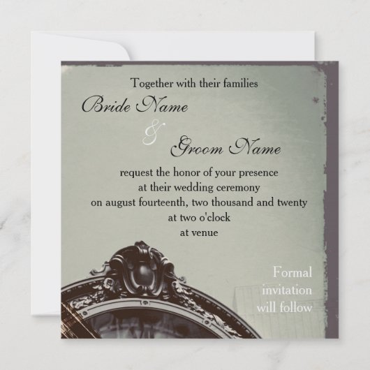 ヴィンテージのニューヨークの五番街 セーブザデート (裏面)