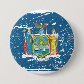 ヴィンテージのニューヨークの旗 缶バッジ (正面)