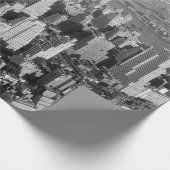 ヴィンテージのニューヨークシティのアールデコの超高層ビル ラッピングペーパー (角)