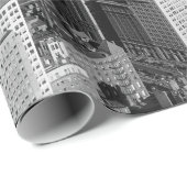 ヴィンテージのニューヨークシティのアールデコの超高層ビル ラッピングペーパー (ロールコーナー)