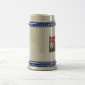 ヴィンテージのニューヨークシティポスターデザインのステイン ビールジョッキ (中央)