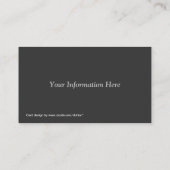 ヴィンテージのニュー・オーリンズの厳格な荷車引きの名刺 名刺 (裏面)