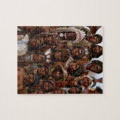 ヴィンテージのネイティブアメリカンの種族および人々の写真 ジグソーパズル (横)