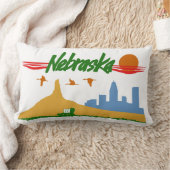 ヴィンテージのネブラスカの枕 ランバークッション (ブランケット)
