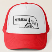 ヴィンテージのネブラスカの豊かな生活のMudflapの帽子 キャップ (正面)