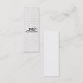 ヴィンテージのノウサギのバニーウサギの19世紀のイラストレーション スキニー名刺 (正面/裏面)