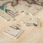 ヴィンテージのノルウェーとスウェーデンの地図（1831年） ジグソーパズル (側面)