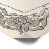 ヴィンテージのノルウェーとスウェーデンの地図（1865年） ポスター (角)