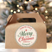 ヴィンテージのノースポール メリークリスマス エクスプレス ラウンドシール