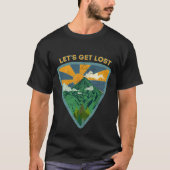 ヴィンテージのハイキングで迷おう Tシャツ (正面)