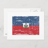 ヴィンテージのハイチの旗 ポストカード (正面/裏面)