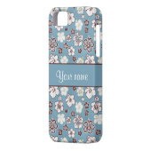 ヴィンテージのハイビスカスの花模様 Case-Mate iPhoneケース (裏面左)