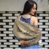 ヴィンテージのハチドリと花の植物界 バスタオルセット