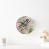 ヴィンテージのハチドリの…柱時計 ラウンド壁時計 (ホーム)