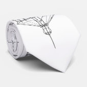 ヴィンテージのハッテラス岬の灯台青写真2 ネクタイ (ロール)