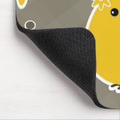 ヴィンテージのハッピーイースターの背景 マウスパッド (コーナー)