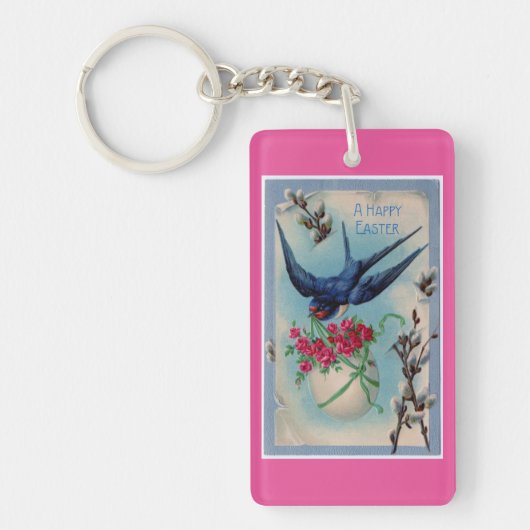 ヴィンテージのハッピーイースター キーホルダー (正面)