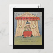 ヴィンテージのハッピーバースデーの占い師 ポストカード (正面/裏面)