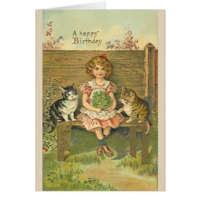 ヴィンテージのハッピーバースデーの友人、 (正面)