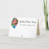 ヴィンテージのハッピーバースデーカード カード (裏面)