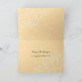 ヴィンテージのハッピーバースデーカード カード (内部)