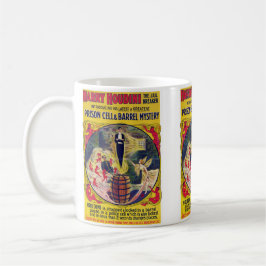 ヴィンテージのハリーHoudiniの刑務所の独房及びバレルのミステリー コーヒーマグカップ