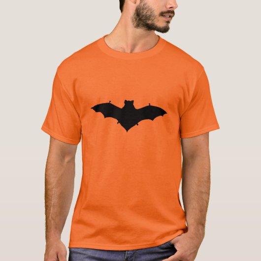 ヴィンテージのハロウィンのこうもり Tシャツ (正面)