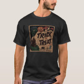 ヴィンテージのハロウィンのイメージの人のTシャツ Tシャツ (正面)