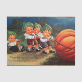 ヴィンテージのハロウィンのカボチャ子供のパーティーのティッシュ 薄葉紙