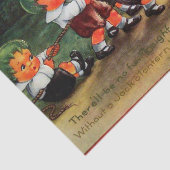 ヴィンテージのハロウィンのカボチャ子供のパーティーのティッシュ 薄葉紙 (詳細)