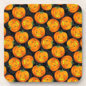 ヴィンテージのハロウィンのカボチャ コースター (正面)