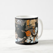 ヴィンテージのハロウィンのコーヒー・マグ コーヒーマグカップ (正面右)