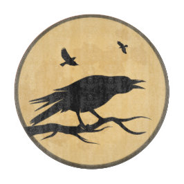 ヴィンテージのハロウィンのシルエットのデザイン カッティングボード