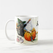 ヴィンテージのハロウィンのチャーミングなマグ コーヒーマグカップ (左)