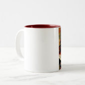 ヴィンテージのハロウィンのマグ ツートーンマグカップ (正面左)